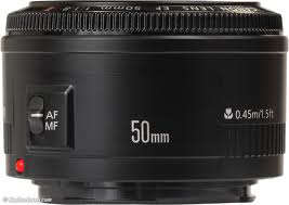 Canon EF 50mm f/1.8 mkII lens