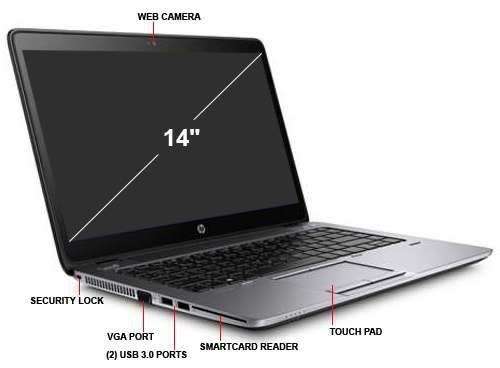 HP TOUCHSCREEN G2 EliteBook 840 i5-5200U 4GB 128GB SSD 14"