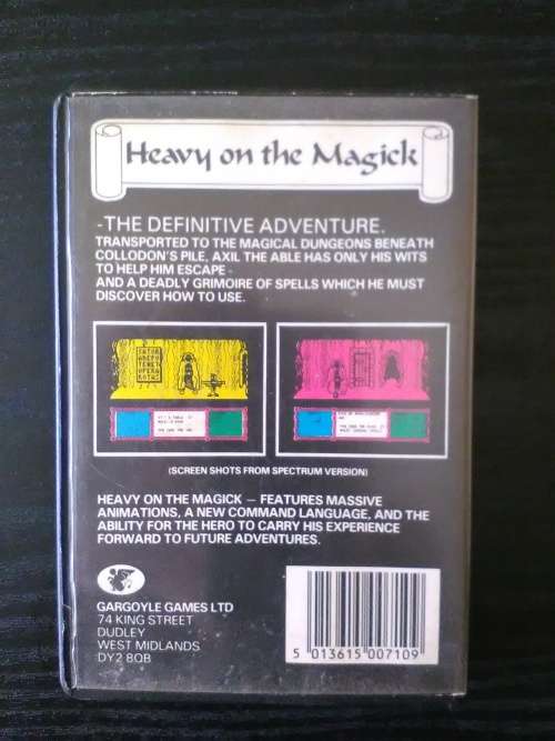 Heavy on the Magick ZX Spectrum Game