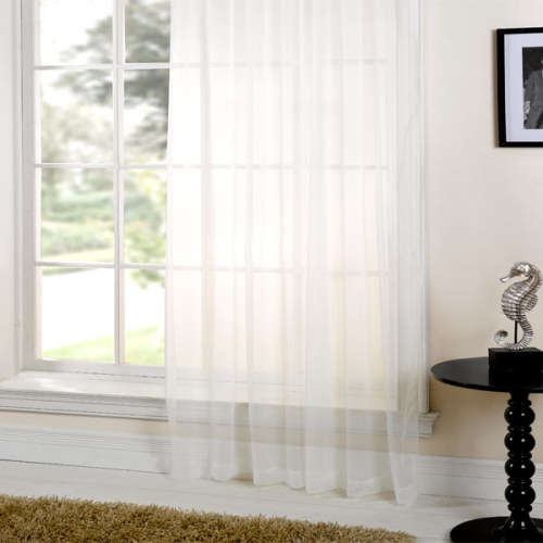 PLAIN FROSTED WHITE CURTAIN ** 5m x 230cm