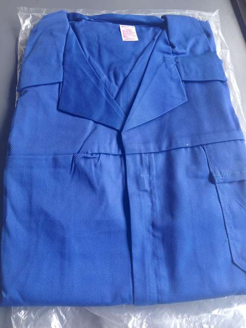 2 piece blue work overall