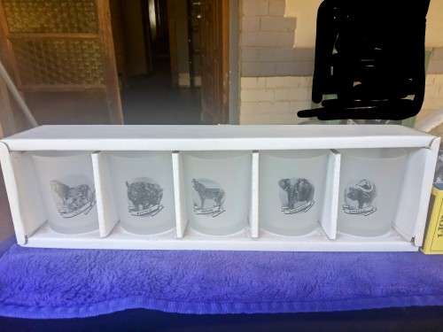Miniature big 5 glass set
