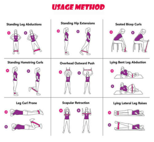 Resistance Belt Set Leg Squat yoga Gym Exercise