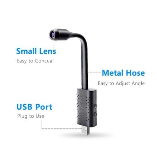 HD Mini USB Camera Real-time Surveillance Wifi DV IP AI Human Detection Loop Recording Remote View