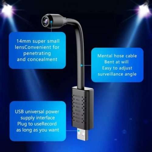 HD Mini USB Camera Real-time Surveillance Wifi DV IP AI Human Detection Loop Recording Remote View