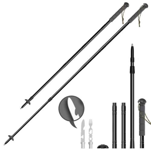 Walking Stick Emergency Selfdefense Outdoor Tactical Portable Stainless Steel Safety Survival Tools