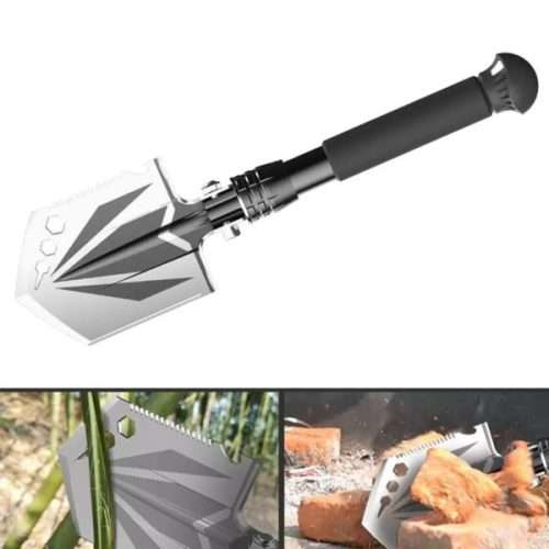 Mini Garden Folding Portable Planting Vegetables Digging Shovel Axe Outdoor Tool Stainless Steel