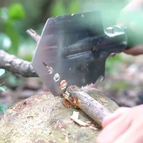 Mini Garden Folding Portable Planting Vegetables Digging Shovel Axe Outdoor Tool Stainless Steel