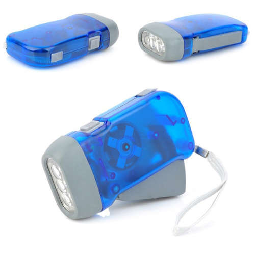 Portable Adjustable Dynamo-powered Hiking Torches Hand Pressing Torch LED Flashlight