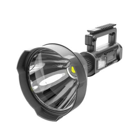 Rechargeable Strong LED Flashlight 4-Modes Outdoors Searchlight with Tripod