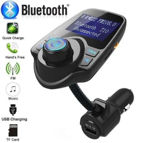 Aerbes USB Bluetooth Car FM Modulator With MP3 Radio Adapter