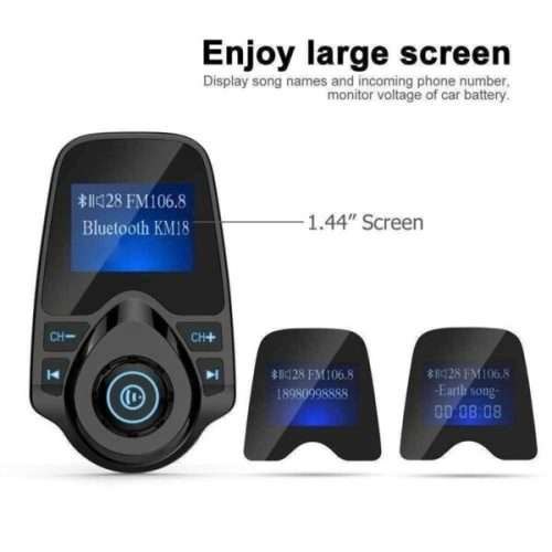 Aerbes USB Bluetooth Car FM Modulator With MP3 Radio Adapter
