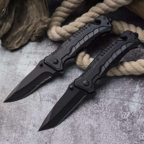 Drop Point Spring Assisted Tactical Folding Knife