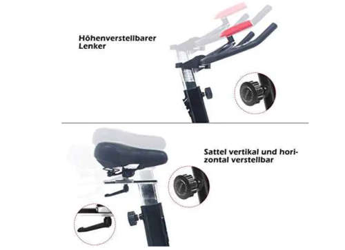 Exercise Bike Indoor Cycling Bike with Quieter System Stationary Bike with Comfortable Seat Cushion