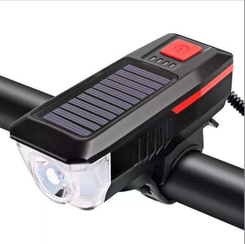 Bicycle Lights for Night Riding Double Charging Mode of Solar Energy and USB