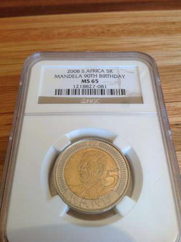 R5 MS65 Mandela Coin