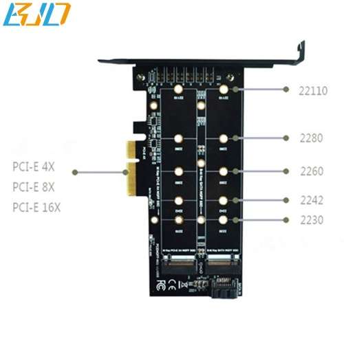 PCIE M.2 Dual Adapter Card