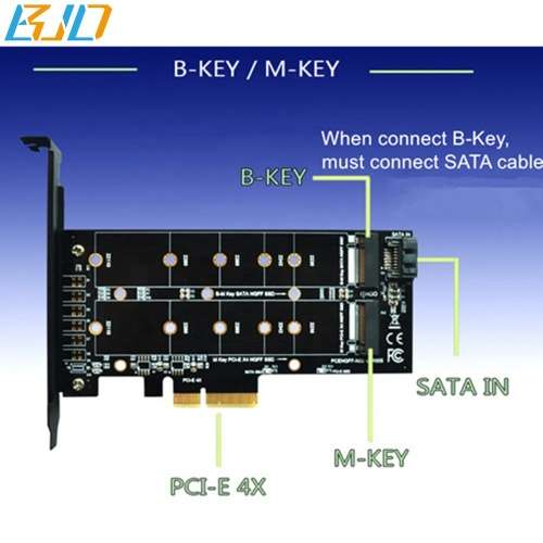 PCIE M.2 Dual Adapter Card