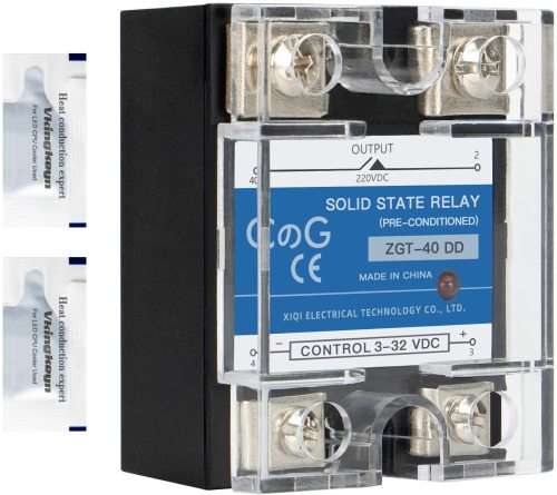 Industrial 3-32VDC Coil 5-220VDC 40A Load Solid State Relay