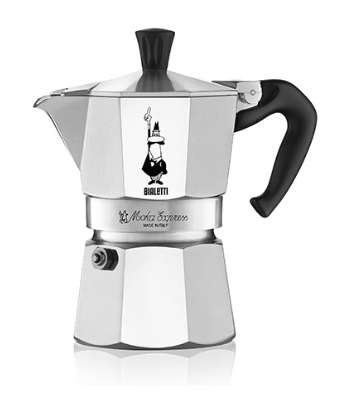 Original 2 Cup Bialetti Moka Express Stovetop Espresso Maker / Moka Pot - Free Shipping