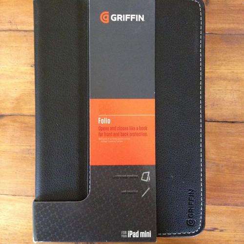 Original Griffin iPad Mini Cover - Folio Case with Stand - Black