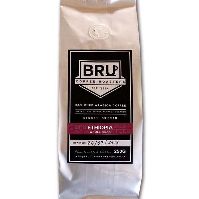 Ethiopia - Single Origin - Coffee Beans - BRU Coffee Roasters - 250g