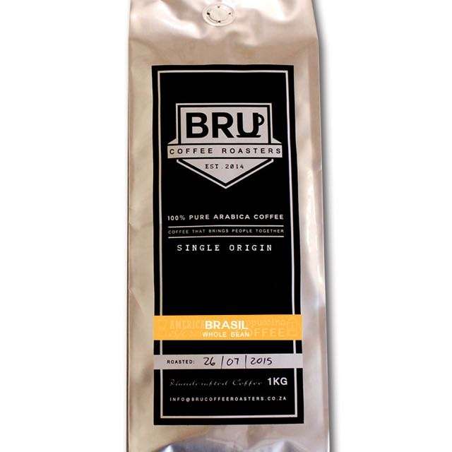Brasil - Single Origin - Coffee Beans - BRU Coffee Roasters - 1 Kg - Freshly roasted Coffee Beans