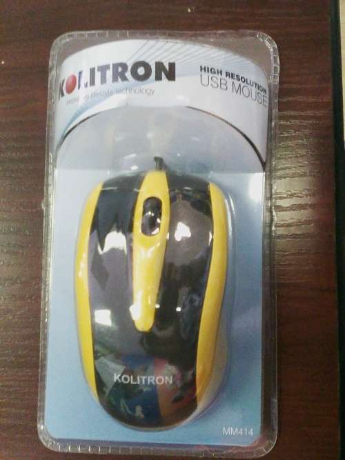 KOLITRON MM414 HIGH RESOLUTION OPTICAL MOUSE YELLOW