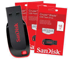 SANDISK CRUZER BLADE USB FLASH DRIVE 16GB