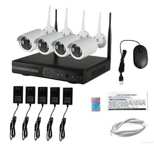 4 channel Wireless CCTV Surveillence NVR Kit(outdoor/indoor)