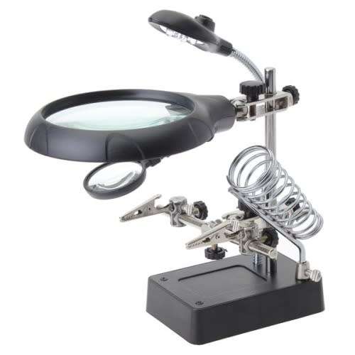5Led Auxiliary Clip Magnifier AD/DC Inter changeable