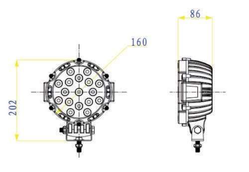 HEAVY DUTY 51W  LED SPOTLIGHT FOR ALL 4X4 and SUV