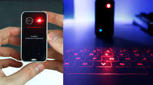 Red Bluetooth Laser Projection Keyboard