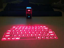 Red Bluetooth Laser Projection Keyboard