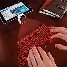 Red Bluetooth Laser Projection Keyboard
