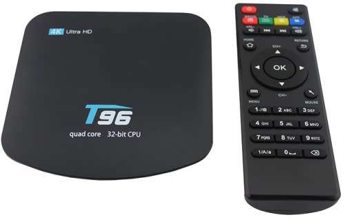 Android TV Box T96 4K Ultra HD Quad Core 32Bit CPU