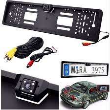 16 LED Number Plate Holder with 4 Led Rear View Camera