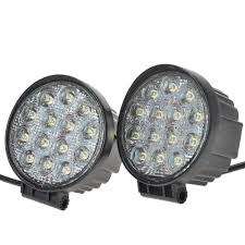 Round 4X4 42w LED SPOT LIGHT AND CARS