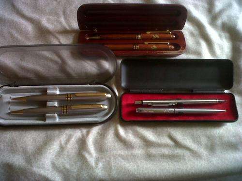 Collection of pens and pen pencils
