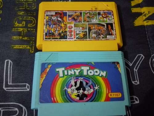 8 BIT -GOLDEN CHINA -TV GAMES -RETRO - NES 29 in 1  + Tiny Toons