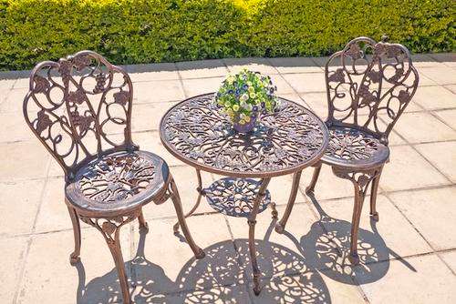 2 Seater Aluminium Furniture  Grape SET