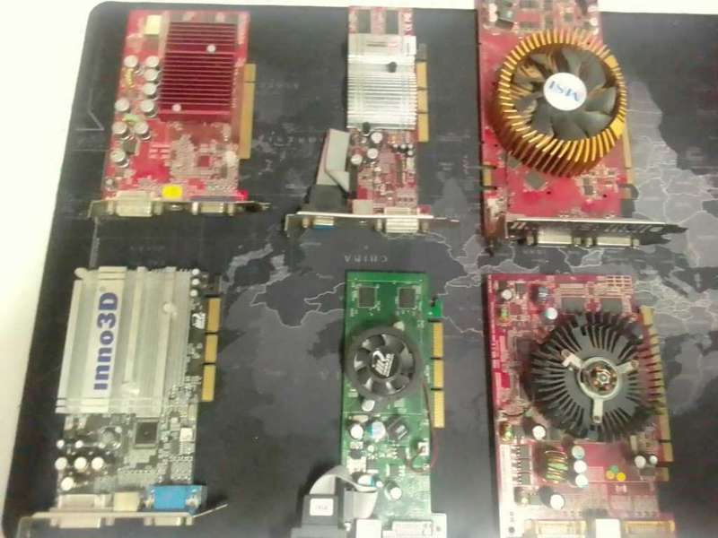 6x OLD Graphics Cards untested