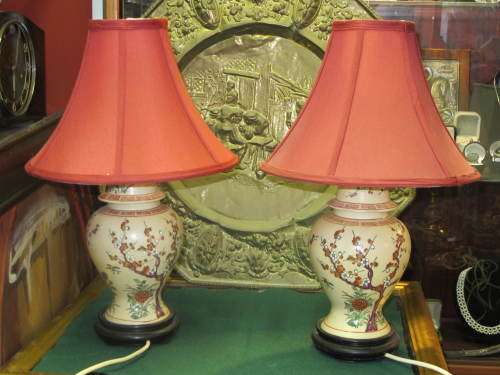 VINTAGE PAIR OF- STUNNING- ORIENTAL LAMPS