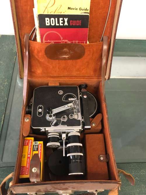 VINTAGE -BOLEX- MOVIE CAMERA FULL HOUSE