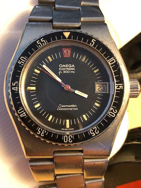STUNNING VINTAGE OMEGA SEA MASTER CHRONOMETER ELECTRONIC  f 300 Hz