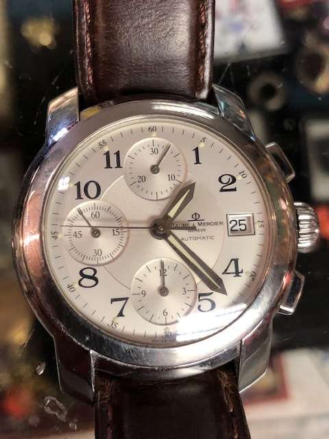 BAUME AND MERCIER CAPELAND CHRONOGRAPH AUTOMATIC WATCH
