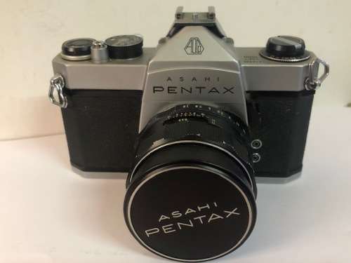 ASAHI PENTAX SP 1000 VINTAGE 35 mm CAMERA WITH SUPER MULTI COATED TAKUMAR 1:1.8/55  LENS