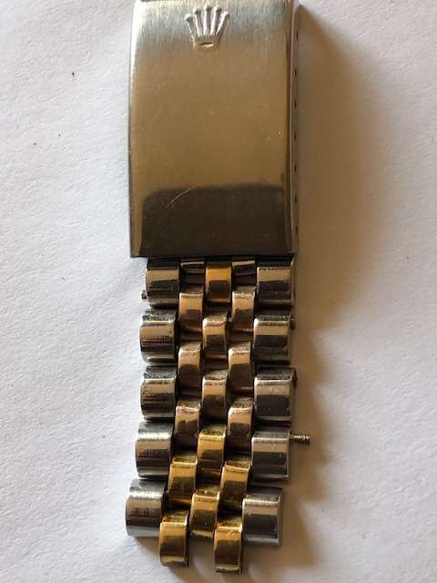 ROLEX GENUINE ORIGINAL  JUBILEE TWO TONE  BRACELET LINKS STEEL AND GOLD 19-20 mm BRACELET