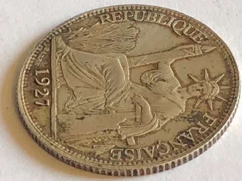 20 CENT INDO- CHINA FRANCAISE-FRANCE COLONY SUPERB SILVER COIN