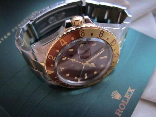 RARE VINTAGE -ROLEX OYSTER PERPETUA L GMT MASTER- TWO TONE